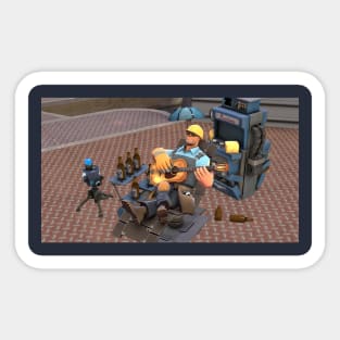 Relaxing Blu Engie Sticker